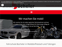 Tablet Screenshot of fahrschule-buecheler.de